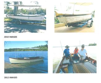 Four views of O-DEAR before and after restoration.
