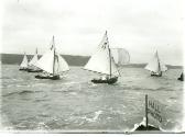 Cadets on Sydney Harbour, probably in the early 1920s, a classic William Hall photograph, with …