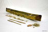 A dugout canoe made by Annie Karrakayn, Ida Ninganga and Isaac Walayungkuma from the Yanyuwa an…