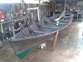The  Lawrence Historical Society's flood boat