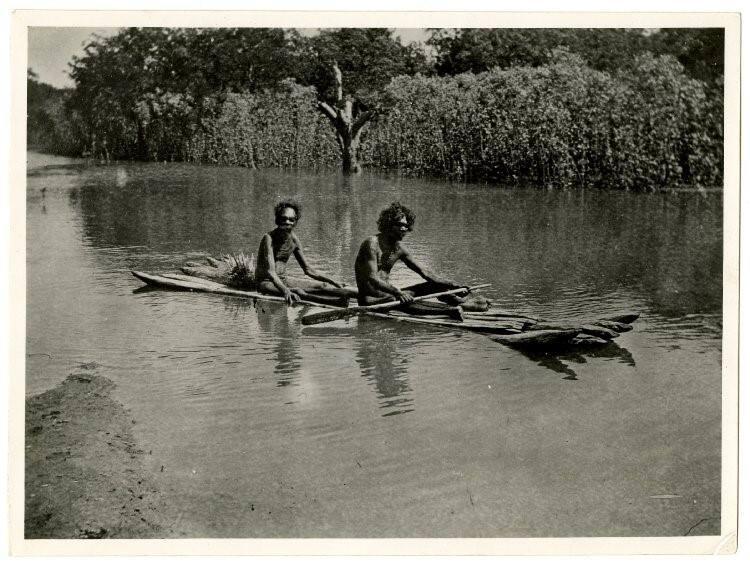An image taken by Rev Love of the raft in use