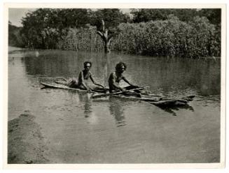 An image taken by Rev Love of the raft in use