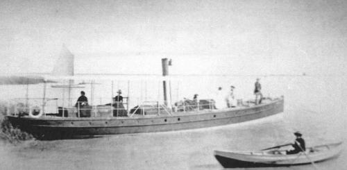 On Lake Alexandrina in 1887-89