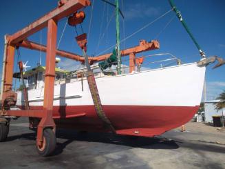 LEERUNNA on the slip in Iluka, 2016