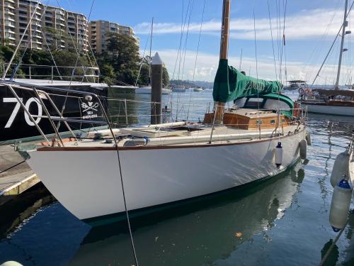CAMILLE OF SEAFORTH off Bayview opposite the RPAYC in 2023.