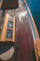 Skykight and deck detail of AKARANA  in 2005.