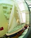 AUSTRALIA II when on display at the Australian National Maritime Museum in the 1990s.