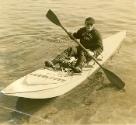 ARIES, a surf ski from the 1950s and paddled by JacK O'Brien when he pioneered early endurance …