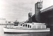 ARCHIE BADENOCH passes through the main bridge across the river at Port Adelaide.