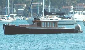 GOONDA in 2007, showing a simple but well proportioned hull and cabin profile.