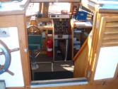The entrance to the wheelhouse on VIGILANT