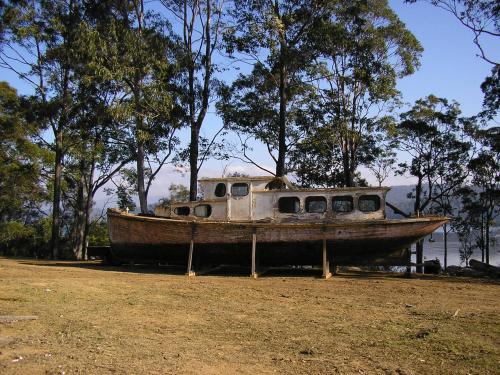 MT PLEASANT in 2007, shored up and ready for restoration work.