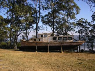 MT PLEASANT in 2007, shored up and ready for restoration work.