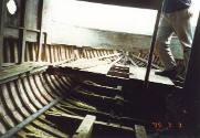 The interior of LADY FREDA shows the typical structure this craft displays