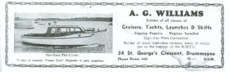 An advertisment from the 1930s in the Australian Powerboat and Aquatic Monthly