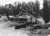 PS ADELAIDE being moved from  Hopwood Gardens  in 1984