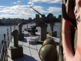 The foredeck on KRAWARREE  in 2010 at Sanctury Cove Queensland