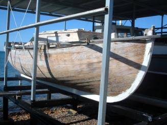 EDNA FELICE on display at Axel Stenross Maritime Museum in 2011