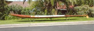 the elegant profile of the double surf ski